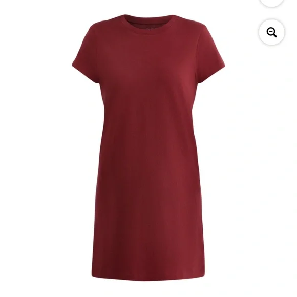 Time and Tru Women’s Wine Punch T-Shirt Dress Size XL NWT - Picture 3 of 5